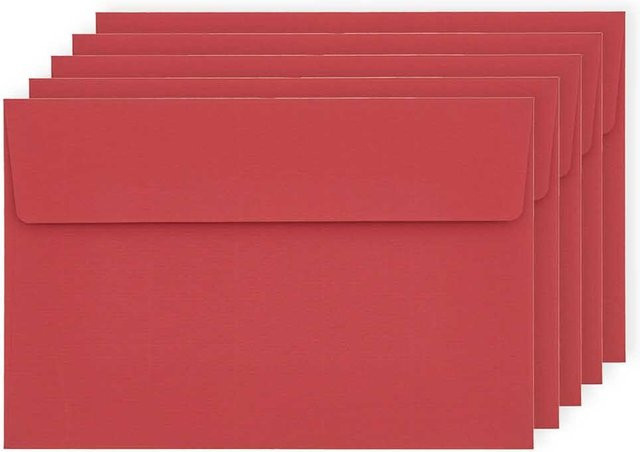 Rico Design Paper Poetry Luxury Umschläge C7 in Rot - Bild 1