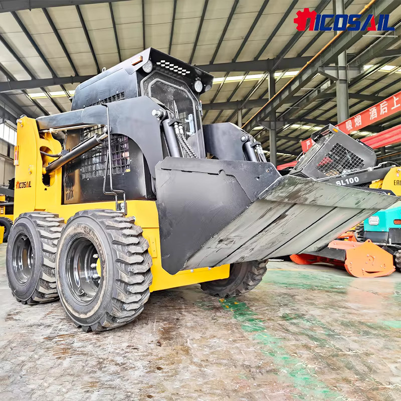 Multifunktionaler Kubota Kompaktlader Radlader mit hydraulischem Antrieb und Euro 5/EPA Motor in Gelb mit 0,12 m Schaufel - Bild 2