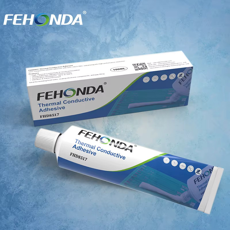 FEHONDA Silikon-Klebstoff in Weiß als wärmeleitender Isolierender Dichtungsklebstoff für Elektronische Bauteile und LED - Bild 4