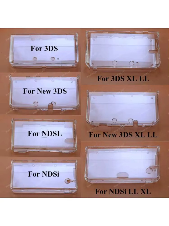 Transparente Kristall-Schutzhülle für Nintendo 3DS, 3DS LL, 3DS XL, New 3DS XL, NDSL und NDSi - Bild 2