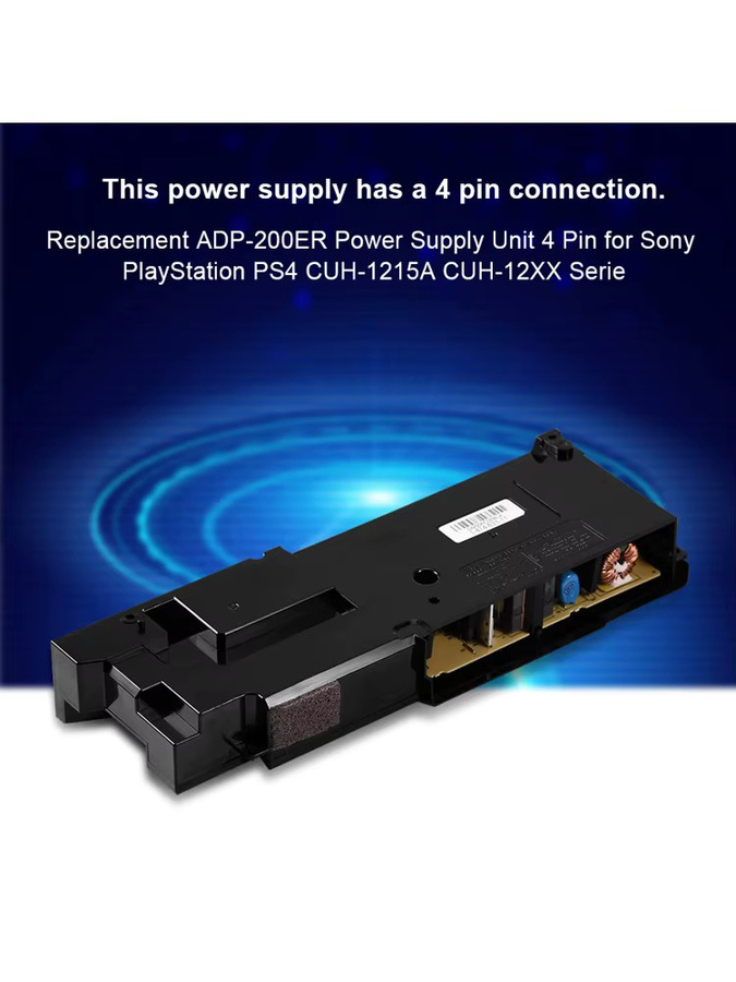 Sony ADP-200ER Netzteil in Schwarz für PlayStation PS4 CUH-1215A und CUH-12XX Serie, 4-polig - Bild 5