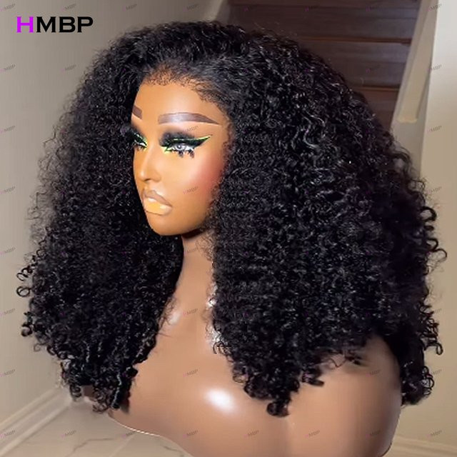 HMBP Echthaar Perücke, Afro-verworren, lockig, 360/13 x 6 HD-Spitze, Damen - Bild 1