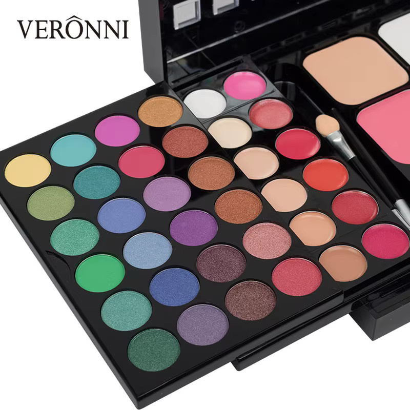 Glitzer Lidschatten Palette, Matt, Puder, Damen - Bild 1