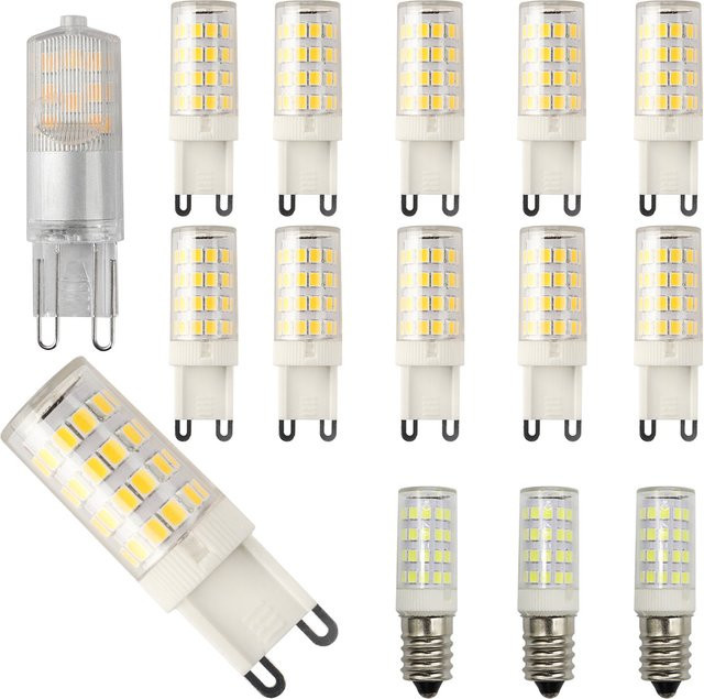 2 Stück Gatetop G9 LED-Maiskolben-Glühbirnen, Warmweiß, SMD 2835, Ersatz für 30W Halogenlampen - Bild 1