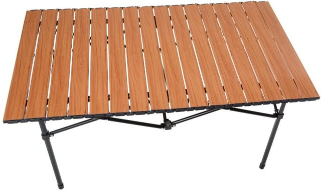 Platinet Campingtisch faltbar mit Rolltop und Stahlkonstruktion, Breite: 93 cm - Bild 1