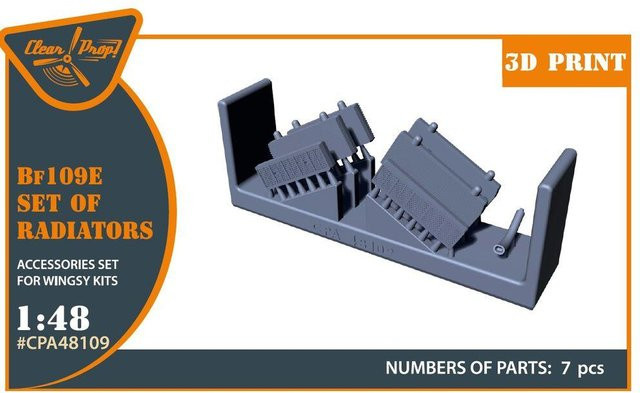 Wingsy Kits Bf-109E, Set of radiators, 1:48, Zubehör - Bild 1