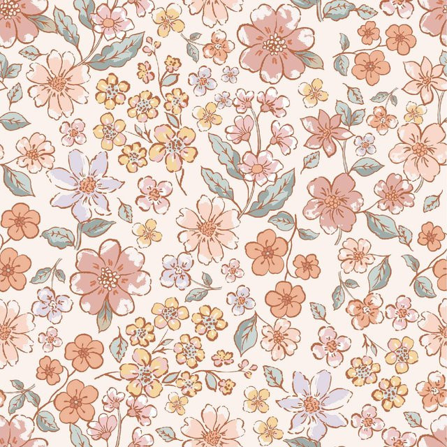 Selbstklebende Vintage-Tapete von Meihodan mit rosa Blumenmuster für deine Wandgestaltung - Bild 1
