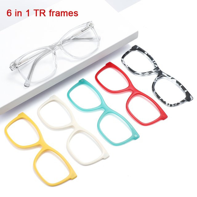 BYLEN Korrektionsbrille, quadratisch, TR90, Vollrand, mehrfarbig - Bild 1