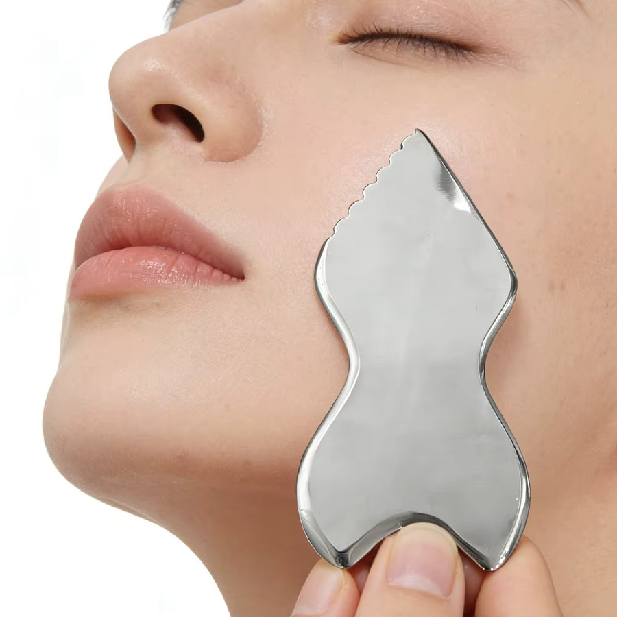 JOMMJO Gua-Sha-Werkzeug aus Edelstahl, Unisex - Bild 2