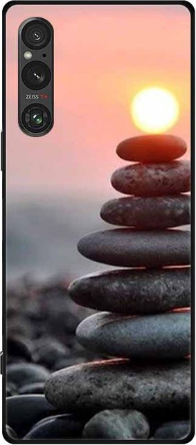 Capa Silikon TPU Handyhülle für Sony Xperia 1 V 5G in Beige - Bild 1