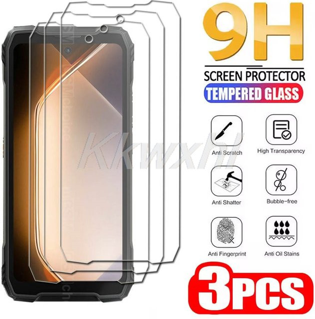 3er-Set Blackview Gehärtetes Glas Display Schutzfolie Transparent für Blackview Xplore 1, BL7000, Oscal Marine 2, Pilot 3, Tank 1, BV7300 und BV8200 - Bild 1