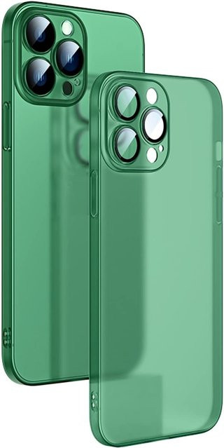 Schutzhülle für Apple iPhone 12 13 14 Pro Max mini Plus mit Kameraschutz in Schwarz, Blau, Grün oder Weiß - Bild 1
