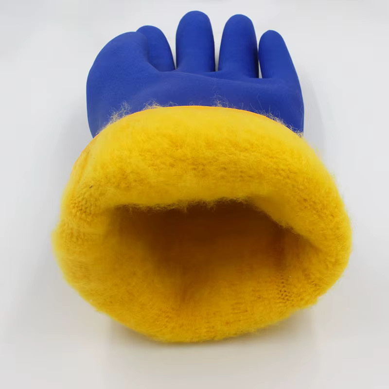 Fischer Thermohandschuhe für Männer, wasserdicht und rutschfest, blau, Nitril-Beschichtung für Kälteschutz bis -30 Grad - Bild 2