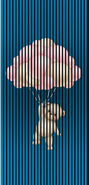 FN Acustico Akustikplatte Teddy Bunt aus PET und MDF, B/H: 113,3 x 240 cm, Tiefe: 1,9 cm - Bild 1
