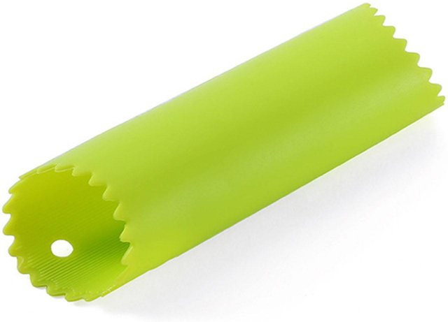 CosyHome Knoblauchschäler aus Silikon, manueller Knoblauchschäler Rolle, kompakt und tragbar, Grün und Gelb - Bild 1