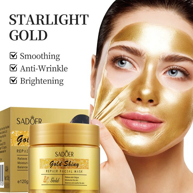 SADOER Gold Serum Creme Schlafmaske, Gesicht - Bild 1