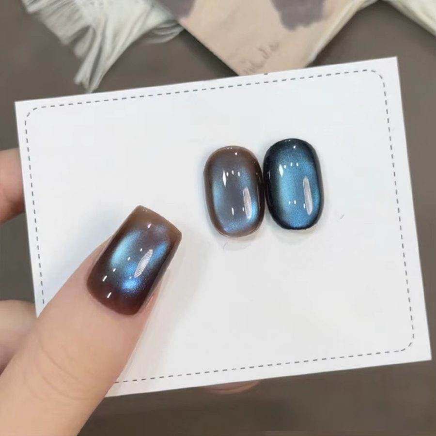 MIANEL Katzenauge-Gel-Nagellack, Himmelblau, 10 ml, glänzend - Bild 6