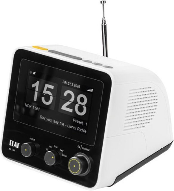 RD 100 DAB/DAB+ Uhrenradio in Weiß - Bild 1