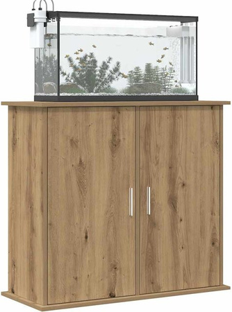 Vidaxl Unterschrank für Aquarium in Artisan Eiche, Braun, B/T/H: 81 x 36 x 73 cm