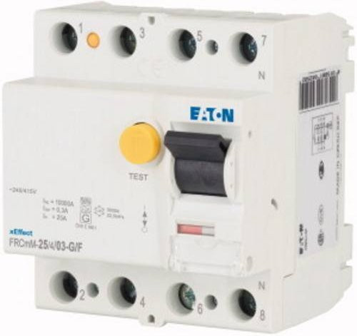 Eaton FI-Schutzschalter FRCMM-25/4/03-G/F 3phasig 25A 0.3A in Weiß - Bild 1