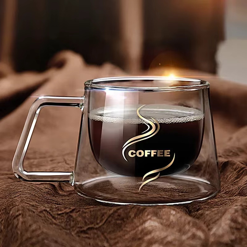 JUSTINLAU Espressotasse aus Glas, doppelwandig, transparent, 200 ml - Bild 2