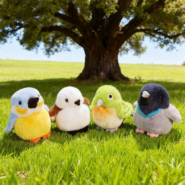 DOYOUDO Vogel-Plüschtiere, Tiere, Plüsch / Textil, Bunt / Mehrfarbig - Bild 1
