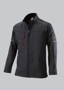 BP Softshell-Arbeitsjacke in Schwarz, Größe 2XL - Bild 1