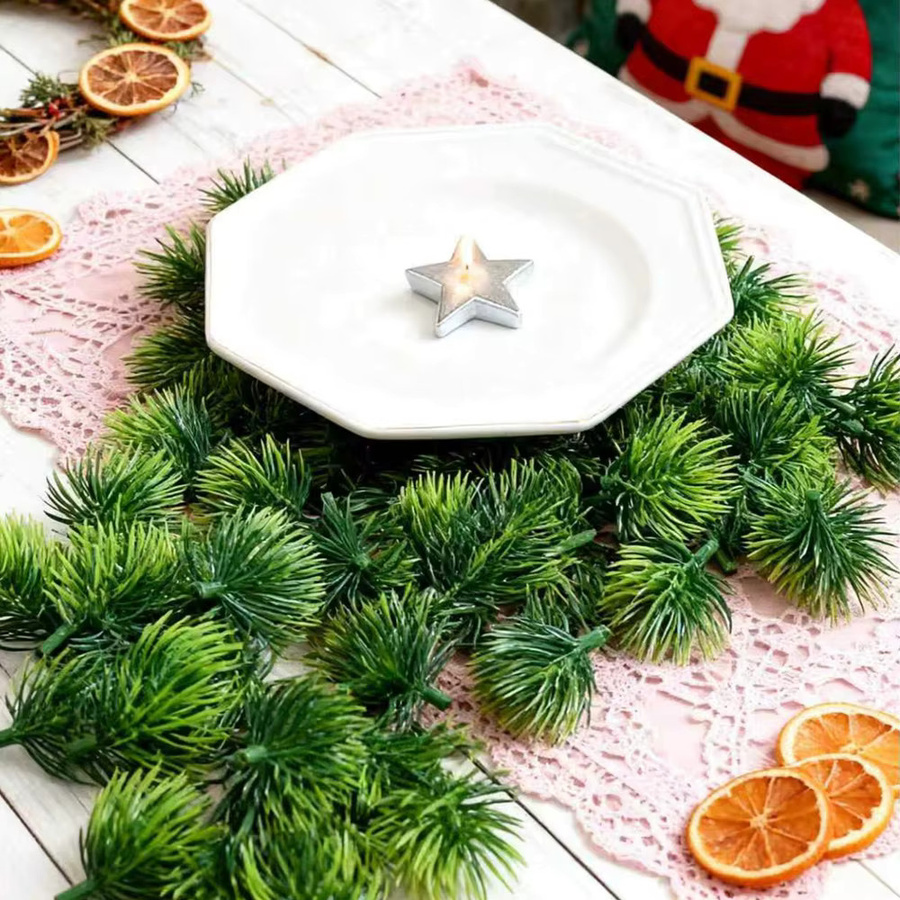 Künstliche Kiefernnadeln in Grün für Weihnachts-, Party- und Hochzeitsdekorationen - Bild 3