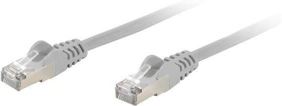 Vivanco CAT 5e Netzwerkkabel F/UTP Ethernet/LAN in Grau, Länge: 2,5 m - Bild 1