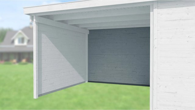 WEKA Rückwand aus Holz für Designhaus Typ 126 und 172 in Grau, Breite: 300 cm - Bild 1
