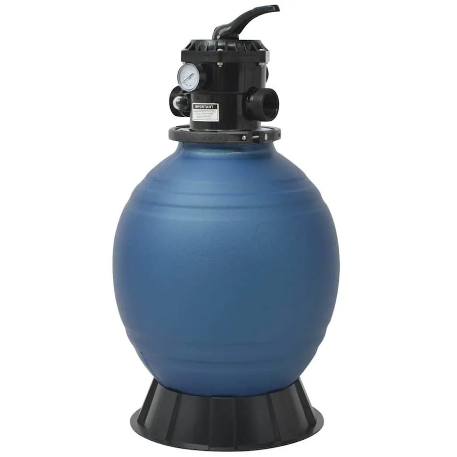 vidaXL Pool-Sandfilter mit 6-Wege-Ventil und Filterkessel in Blau, Durchmesser: 460 mm - Bild 2