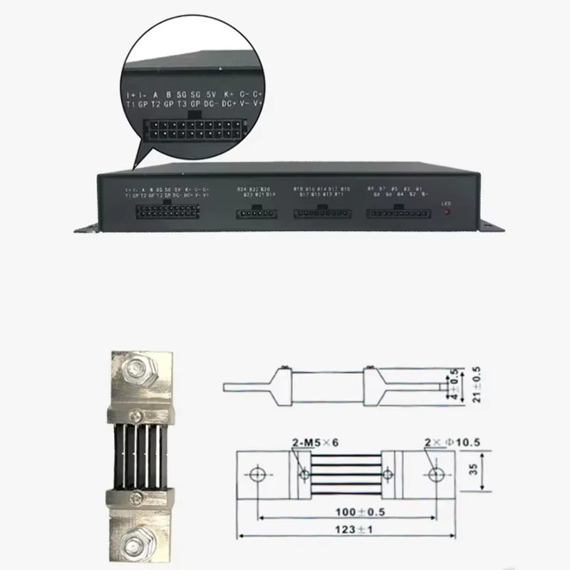 Jikong Active Smart BMS mit 500A Relais für NCM, LFP und LTO, Farbe: Schwarz - Bild 4