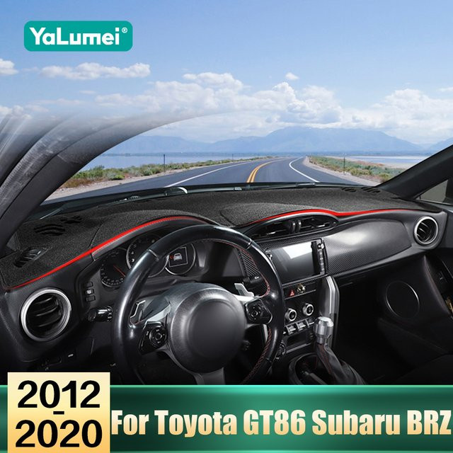 YaLumei Dashboard-Lichtschutz Abdeckung für Toyota 86 GT86 FT86 Scion FR-S und Subaru BRZ, Schwarz - Bild 1