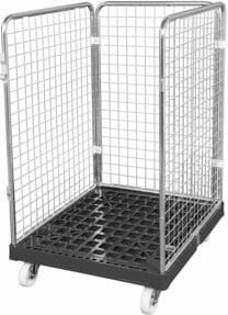 HMH rolltainer Rollbehälter ADB 1020 KU schwarz B: 72,4 cm, H: 81,5 cm - Bild 1