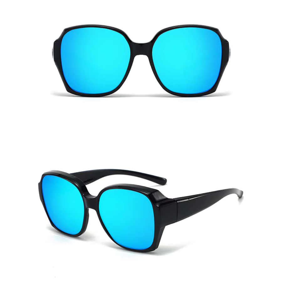 VOPHA Sonnenbrille, Überbrille, Herren, eckig, Vollrand, schwarz, Kunststoff - Bild 2