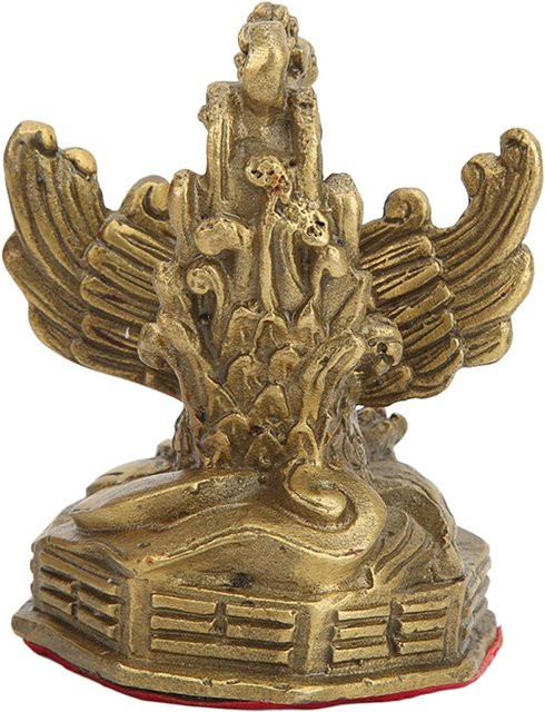 GoolRC Phönix Statue aus Messing in Braun und Gold als Retro Dekofigur für dein Zuhause - Bild 1