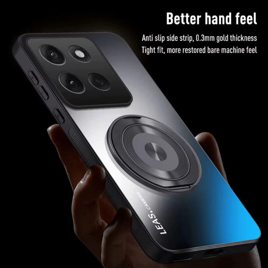 Motorola Schutzhülle mit mattem Farbverlauf und integriertem Ständer in Blau und Multicolour - Bild 4