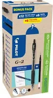 Pilot Gelschreiber G2-7, Schwarz, Gel-Tinte, 12 Stück mit 12 Minen - Bild 3