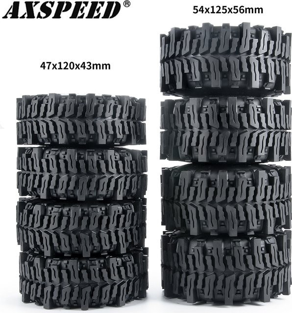 AXSPEED Gummireifen Rock Terrain Räder, Schwarz - Bild 1