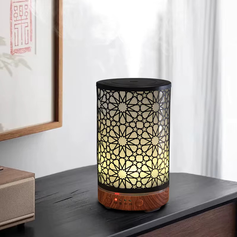 ENGRANVES Ultraschall Aromadiffusor mit Stern-Design und LED-Nachtlicht, Weiß, 100 ml - Bild 3