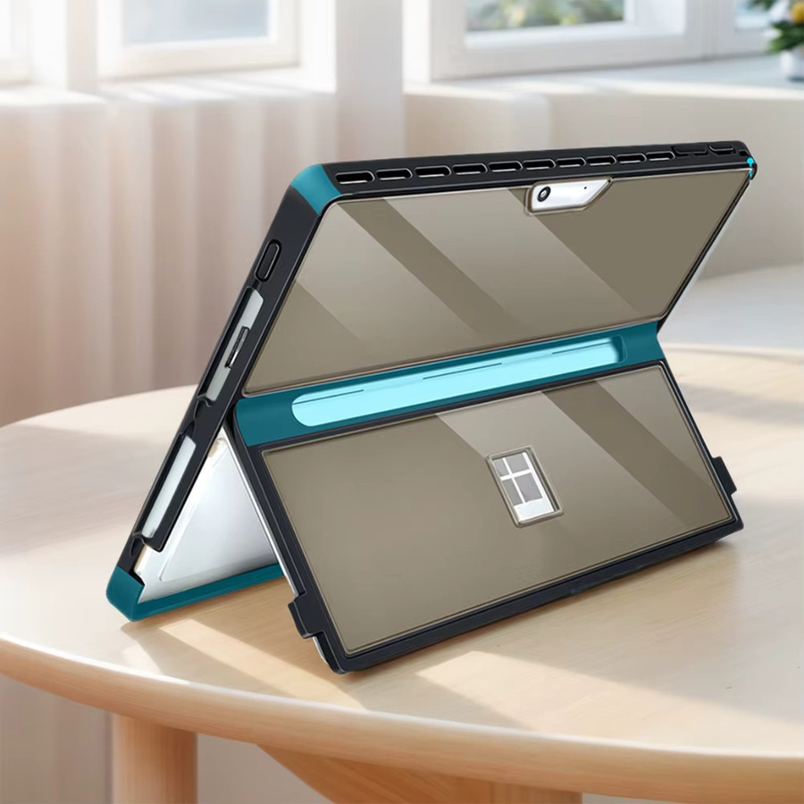 Stoßfeste Schutzhülle für Microsoft Surface Pro 11, 10, 9, 8 (13 Zoll) in Transparent, kompatibel mit Typ Cover Tastatur - Bild 1