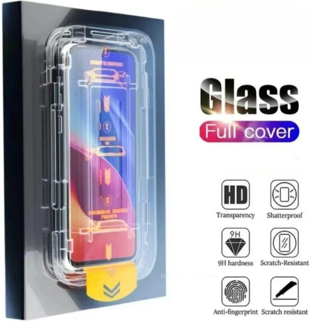 5 Stück Samsung Galaxy A21s Displayschutzfolie aus gehärtetem Glas, transparent, inklusive Installations- und Entfernungs-Kit - Bild 1