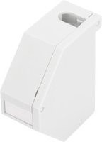 Digitus Keystone-Gehäuse für Hutschienen-Montage, Netzwerkdose, Weiß, IP20 - Bild 1