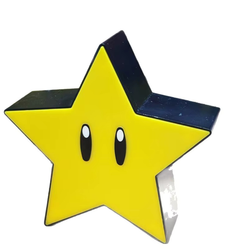 Bandai Super Star Light LED Musik-Nachtlicht mit USB-Ladestation in Gelb und Schwarz - Bild 6
