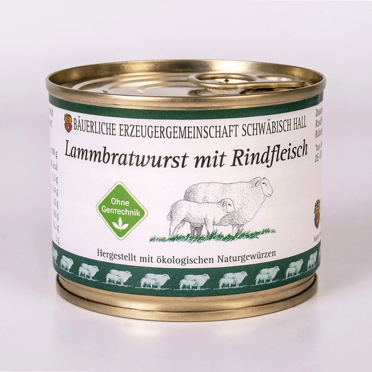 Bäuerliche Erzeugergemeinschaft Schwäbisch Hall Echt Hällische Lammbratwurst 200 g - Bild 1