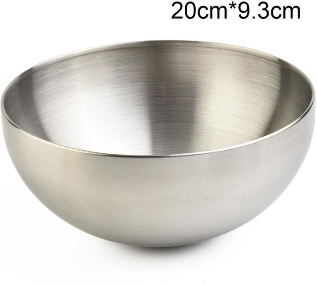 Harden Salatschüssel aus Edelstahl in Silber, Durchmesser: 20 cm - Bild 1