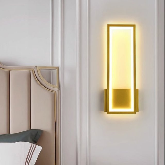 Lava Corki Moderne LED Wandleuchte in Weiß für Schlafzimmer, Küche und TV-Hintergrundbeleuchtung mit Warmweißem Licht - Bild 1