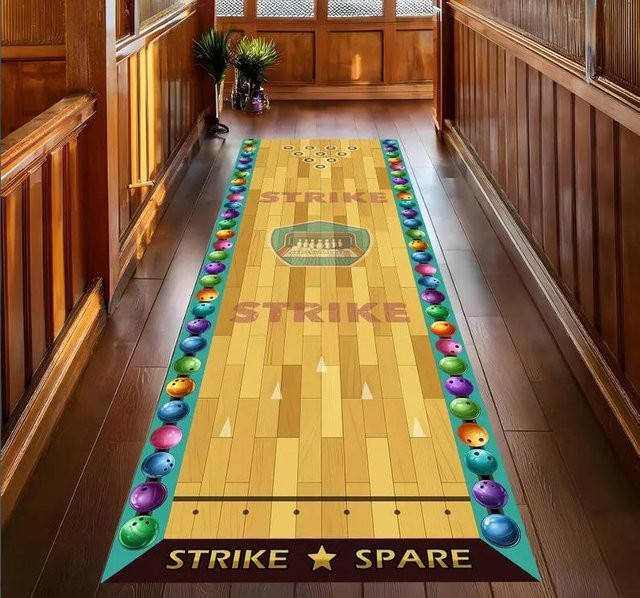 Lodestar Tastaturteppich in Multicolour, abstrakter Flurläufer für Gamerzimmer und Wohnzimmer, rutschfest und waschbar, B/T: 120 x 40 cm - Bild 1
