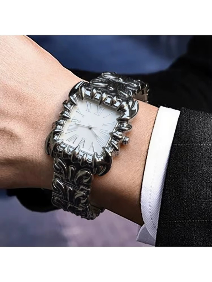 Alabaster Industries Armbanduhr, Quarz, Edelstahl, Eckig, Herren - Bild 3
