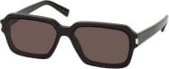 Saint Laurent SL 611 Sonnenbrille, Vollrand, Quadratisch, Kunststoff, Herren, black, grey - Bild 1